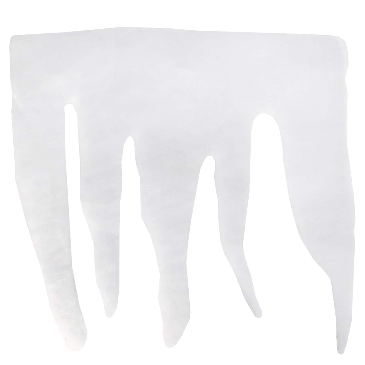 7ft. White Glittered Artificial Christmas Craft Icicle Snow Fringe
